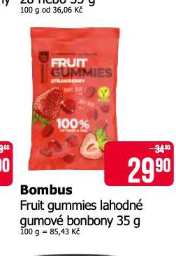 BOMBUS FRUIT GUMMIES LAHODN GUMOV BONBONY