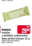 KOLATCH TRUBIČKY Z KŘEHKÉHO SUŠENKOVÉHO TĚSTA PLNĚNÉ KRÉMEM