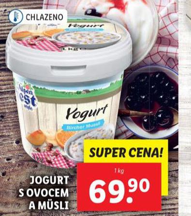 JOGURT S OVOCEM A MSLI