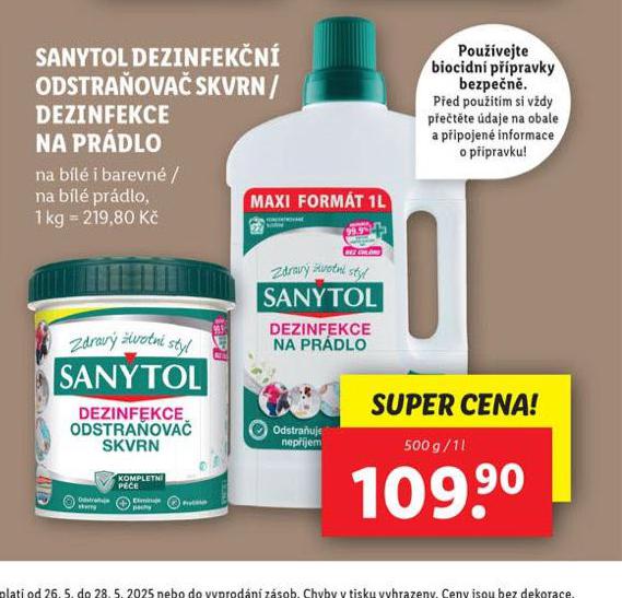 SANYTOL DEZINFEKN ODSTRAOVA SKVRN