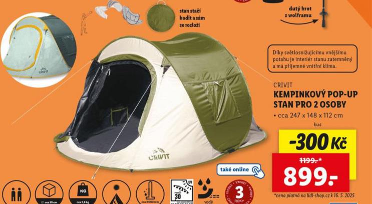 KEMPINKOV STAN POP-UP PRO 2 OSOBY