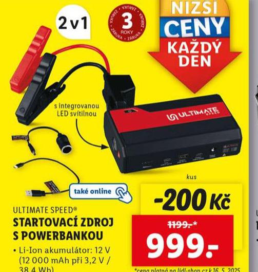 STARTOVAC ZDROJ S POWERBANKOU