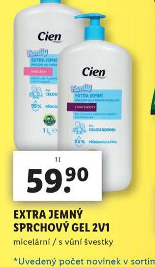 CIEN EXTRA JEMN SPRCHOV GEL 2v1