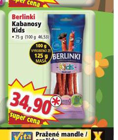 BERLINKI KABANOSY KIDS