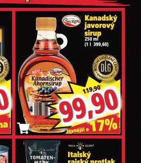 KANADSK JAVOROV SIRUP