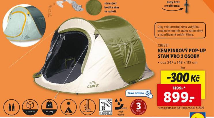 KEMPINKOV STAN POP-UP PRO 2 OSOBY