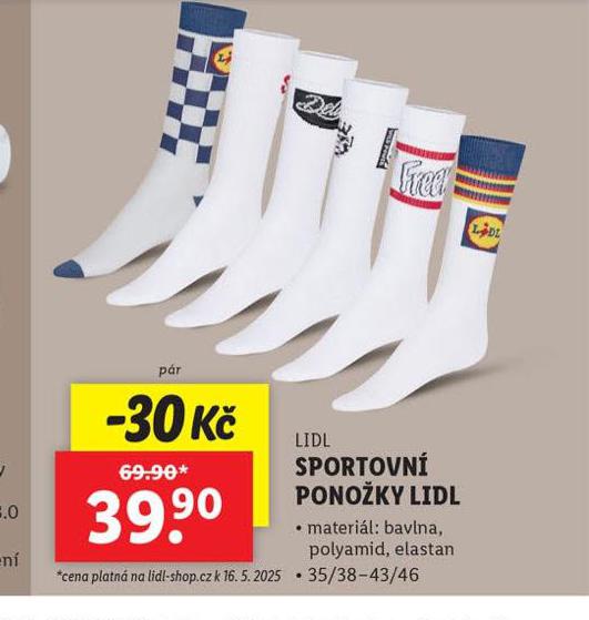 SPORTOVN PONOKY LIDL