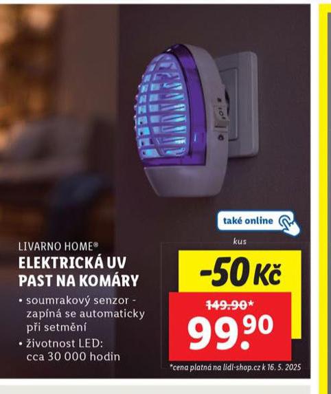 ELEKTRICK UV PAST NA KOMRY