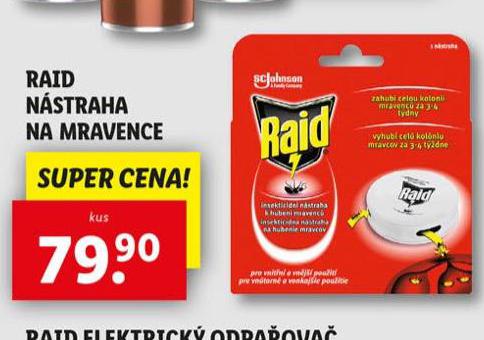 RAID NSTRAHA NA MRAVENCE