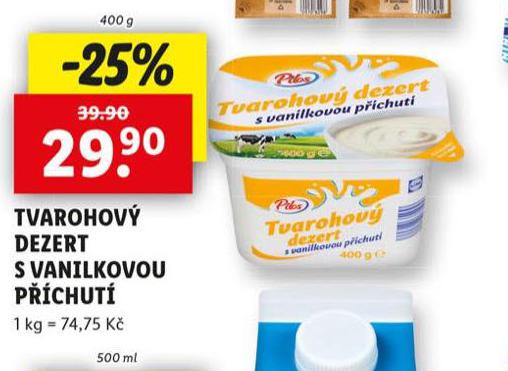 TVAROHOV DEZERT S VANILKOVOU PCHUT