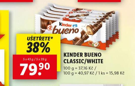 KINDER BUENO CLASSIC / WHITE
