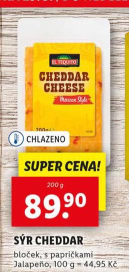 SR CHEDDAR