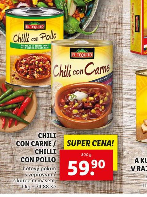 CHILI CON CARNE / CHILLI CON POLLO