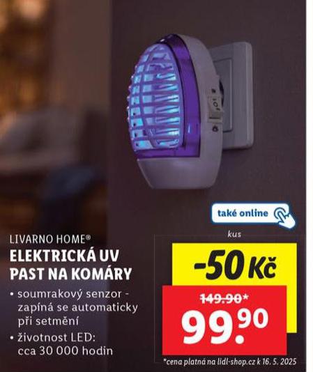 ELEKTRICK UV PAST NA KOMRY