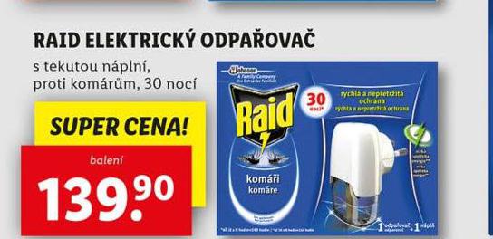 RAID ELEKTRICK ODPAOVA S TEKUTOU NPLN