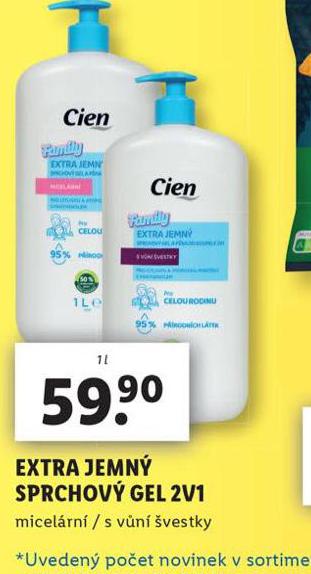 CIEN EXTRA JEMN SPRCHOV GEL 2v1
