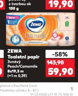 ZEWA DELUXE TOALETN PAPR