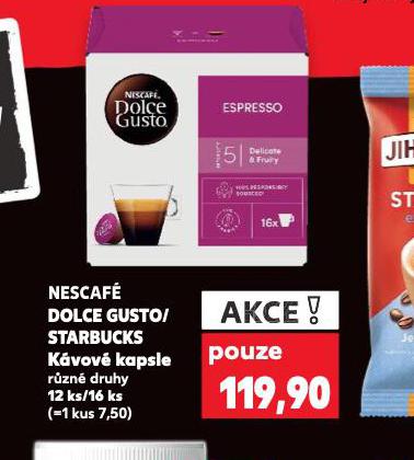 NESCAF DOLCE GUSTO / STARBUCK KVOV KAPSLE