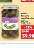 ROYAL JALAPEŇO PAPRIČKY ZELENÉ