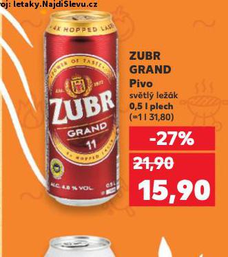 PIVO ZUBR GRAND