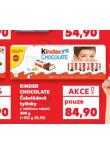 KINDER CHOCOLATE ČOKOLÁDOVÉ TYČINKY