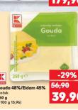 GOUDA 48%, EIDAM 45% BLOČEK