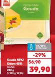 GOUDA 48%, EIDAM 45% BLOČEK