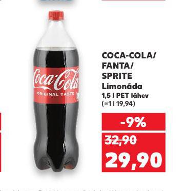 COCA COLA, FANTA, SPRITE