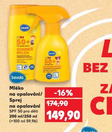BEVOLA MLKO NA OPALOVN / SPREJ NA OPALOVN