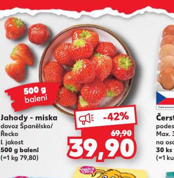 JAHODY - MISKA