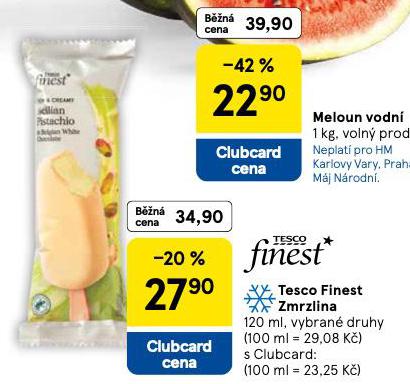 TESCO FINEST ZMRZLINA