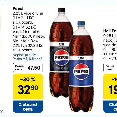 PEPSI, MIRINDA, 7UP, MOUNTAIN DEW