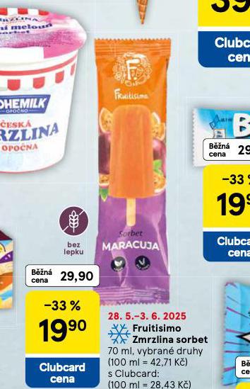FRUITISIMO ZMRZLINA SORBET