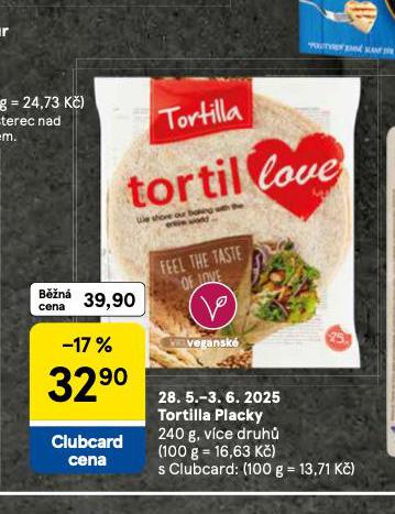 TORTILLA PLACKY