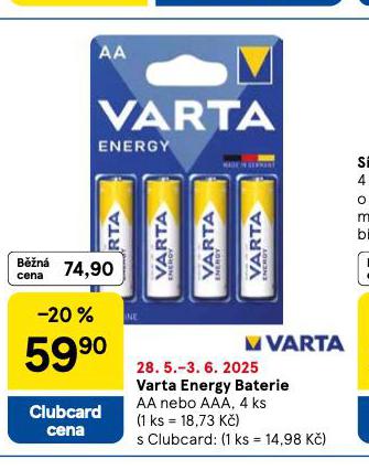 VARTA ENERGY BATERIE