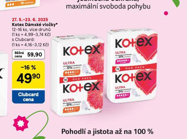 KOTEX DMSK VLOKY