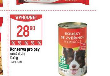 KONZEREVY PRO PSY