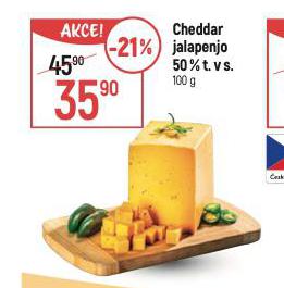 CHEDDAR JALAPENJO 50%