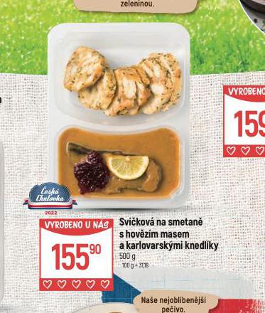 SVKOV NA SMETAN S HOVZM MASEM A KARLOVARSKMI KNEDLKY