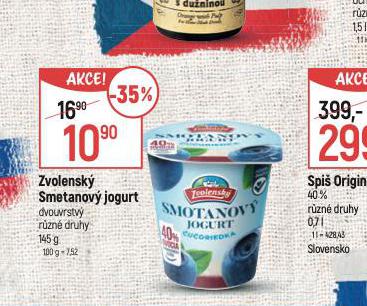 ZVOLENSK SMETANOV JOGURT