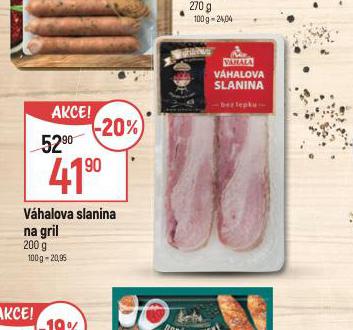 VHALOVA SLANINA NA GRIL