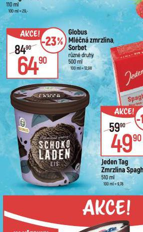 GLOBUS MLN ZMRZLINA, SORBET