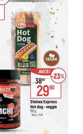 STEINEX EXPRESS HOT DOG - VEGGIE
