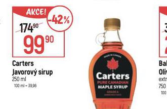 CARTES JAVOROV SIRUP