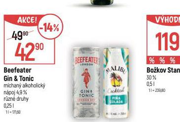 BEEFEATER GIN & TONIC
