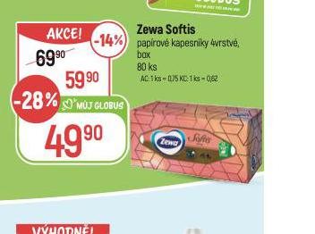 ZEWA SOFTIS PAPROV KAPESNKY