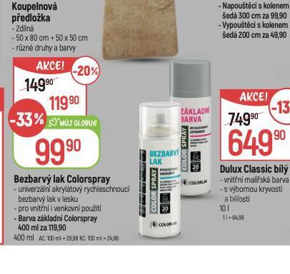 BEZBARV LAK COLORSPRAY