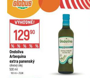 ONDOLIVA ARBEQUINA EXTRA PENANSK OLIVOV OLEJ
