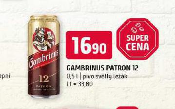 PIVO GAMBRINUS PATRON 12