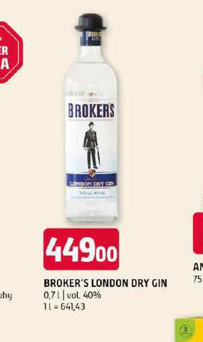 BROKERS LONDON DRY GIN